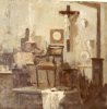 1910 ca. - Interno con crocefisso